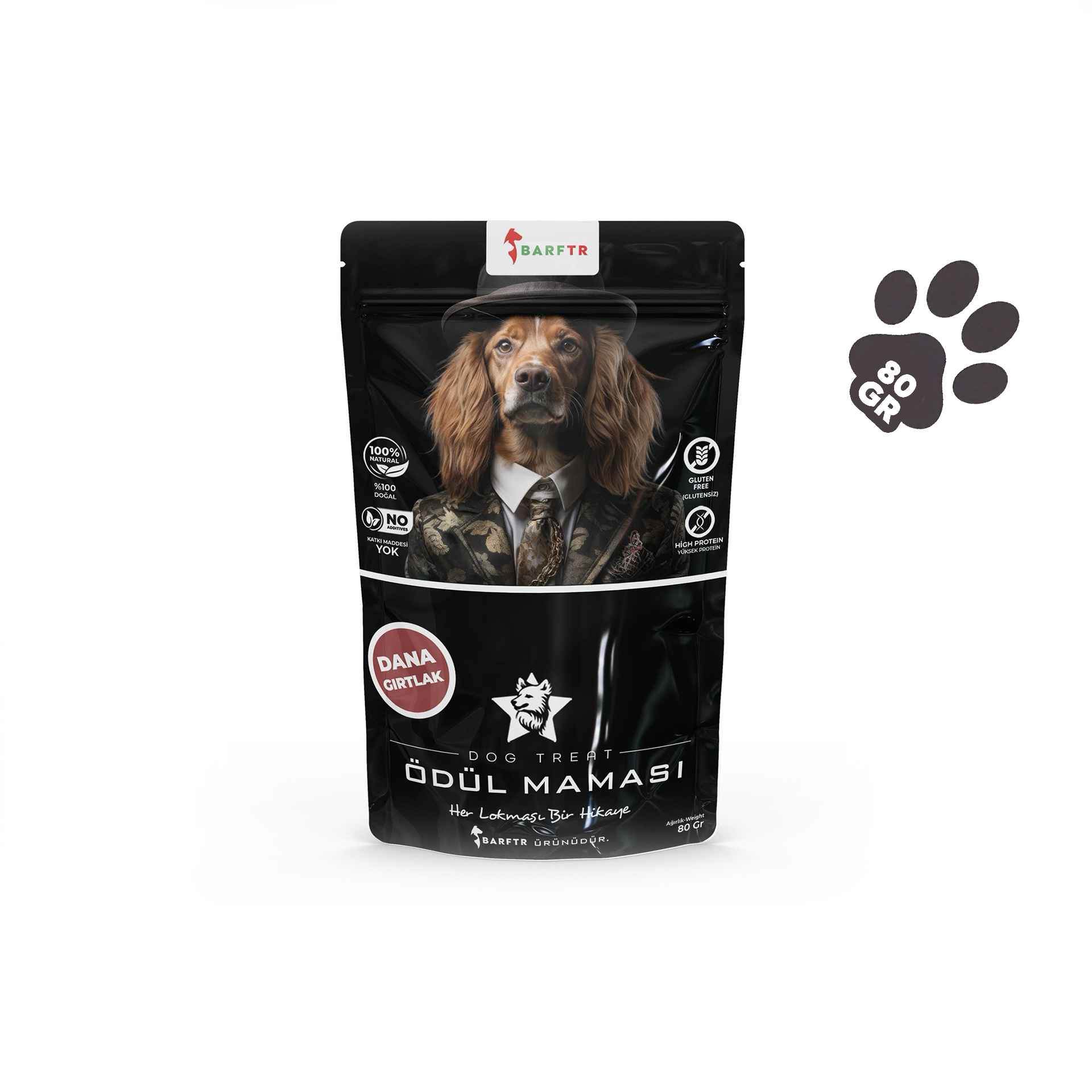 Dana Gırtlak Atıştırmalık Ödül Maması 80 GRAM Köpekler İçin