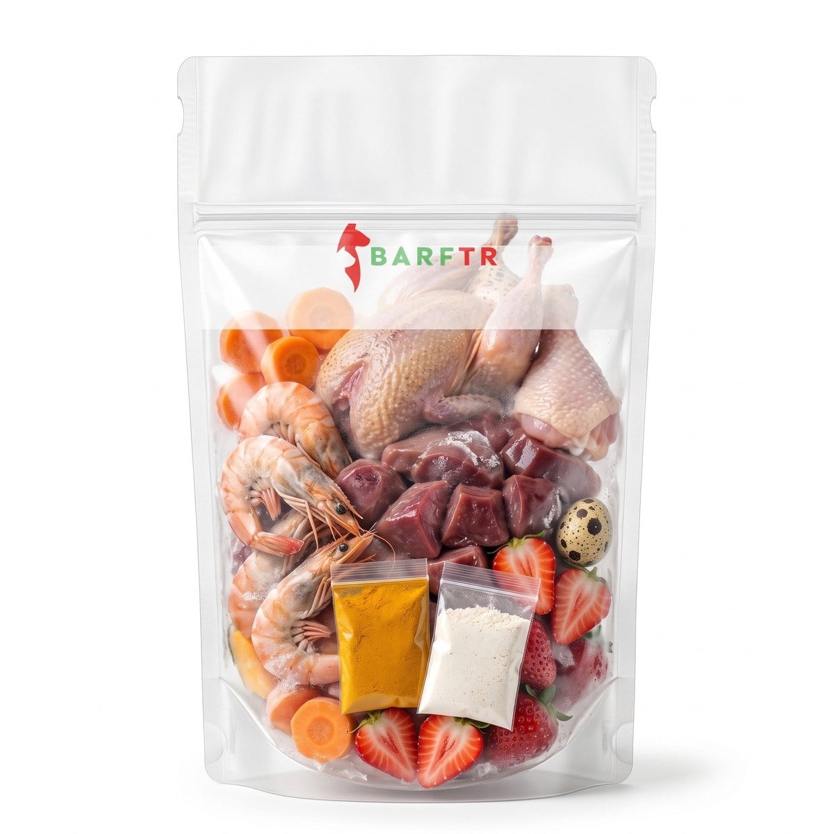QUAIL PRIME – BILDIRCIN, KARIDES VE TAVUK BUT BARF 8 KG