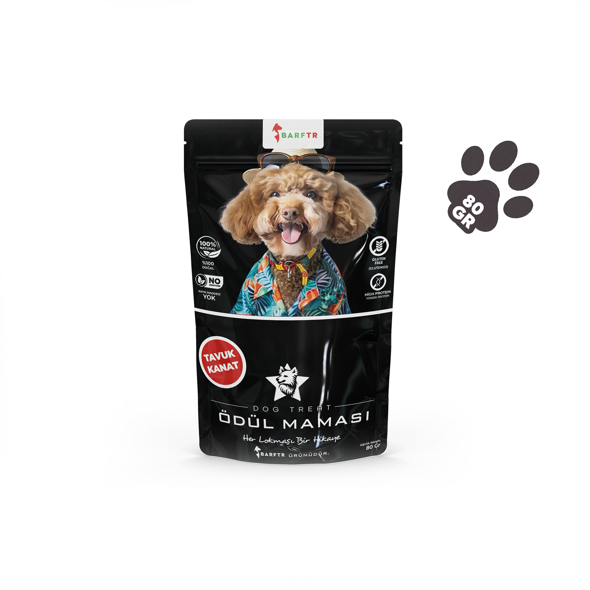 Tavuk Kanat Atıştırmalık Ödül maması 80 Gr Köpekler İçin