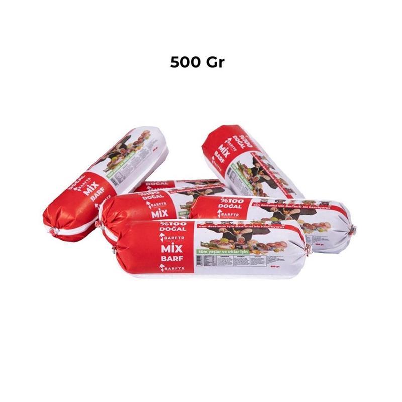 Mix Barf 10 kg Salam Paket Köpek Maması 500 GR Tekli Ambalajlarda