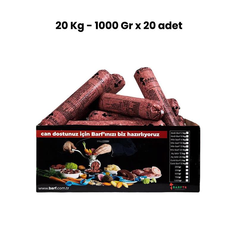 Mix Barf 20 kg Aç Bitir Paket Köpek Maması