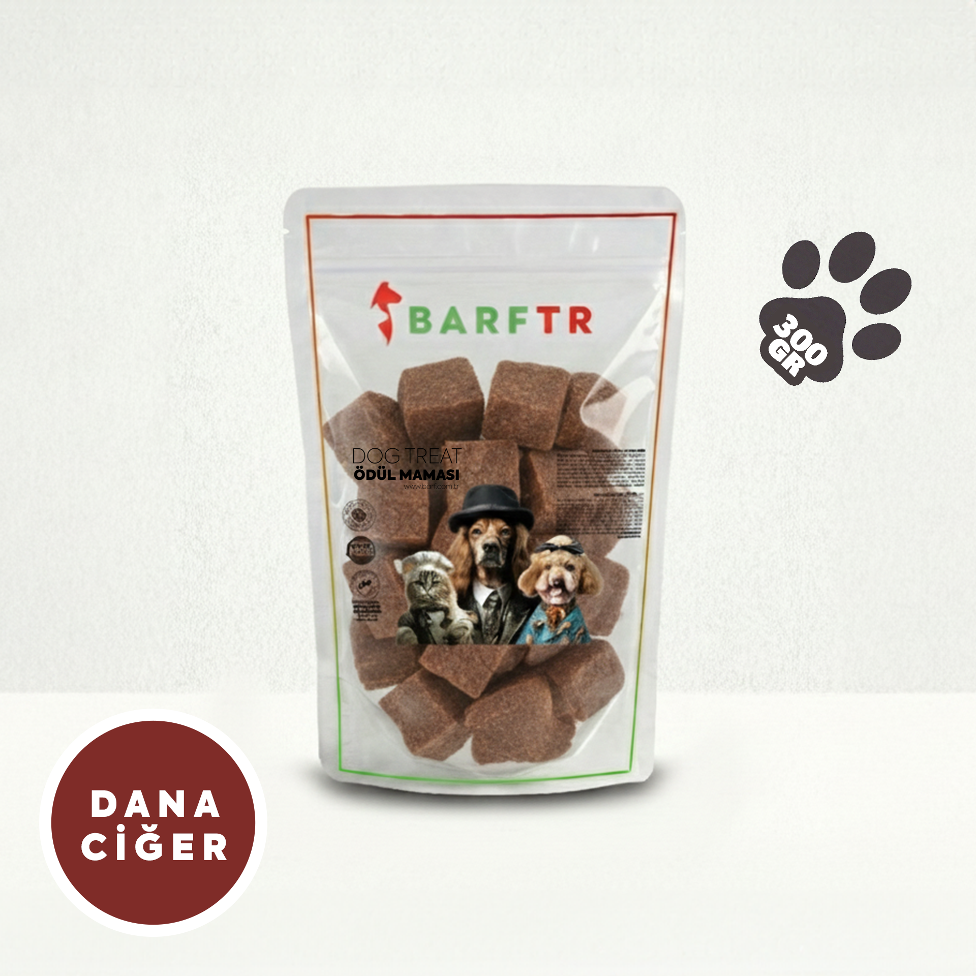 Dana Ciğer Parçaları Atıştırmalık Ödül Maması 300 GRAM Köpekler İçin