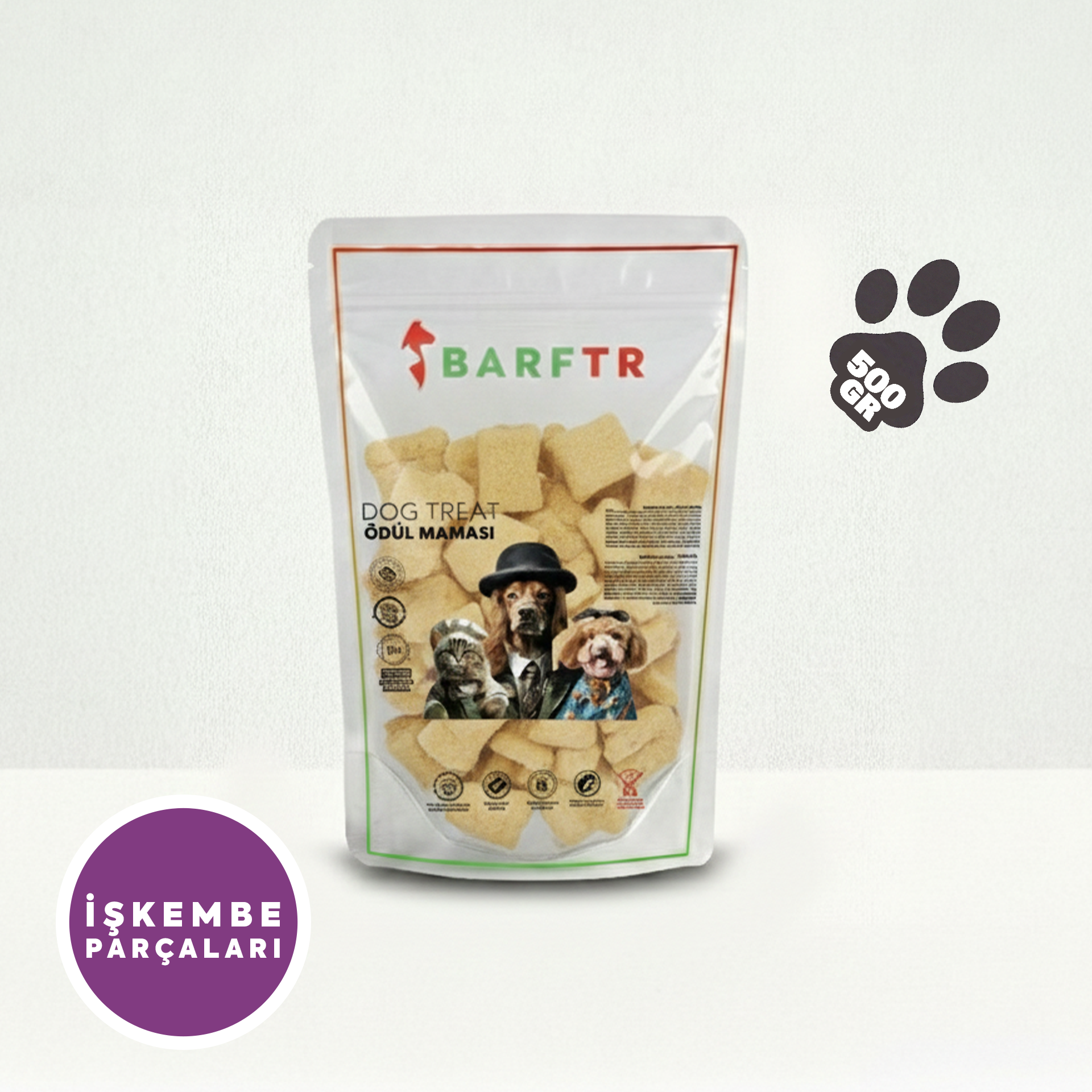 Dana İşkembe Parçaları Atıştırmalık Ödül Maması 500 GRAM Köpekler İçin