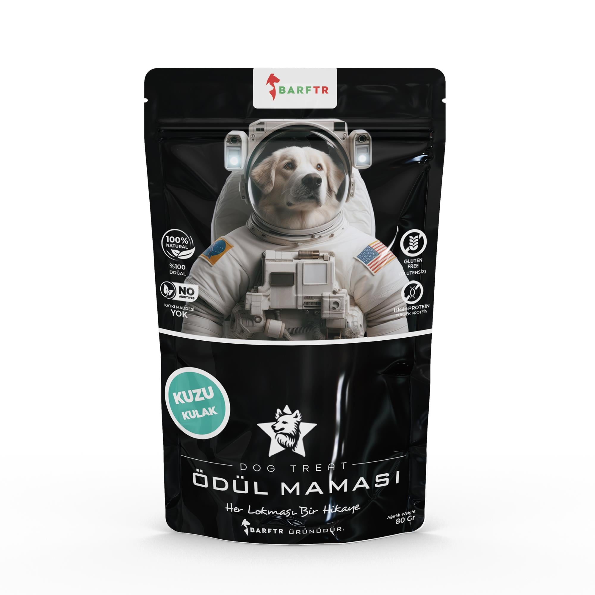 Kuzu Kulak Çiğnemelik Atıştırmalık Ödül Maması 80 GRAM Köpekler İçin
