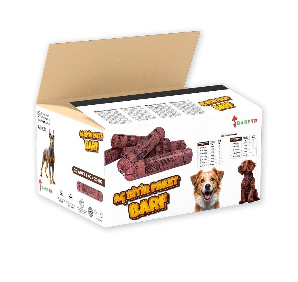 Mix Barf 20 kg Aç Bitir Paket Köpek Maması