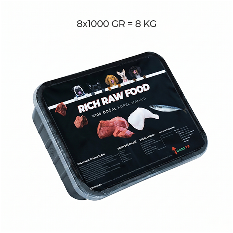 Rıch Raw Food 8 kg Köpek Maması | Barftr