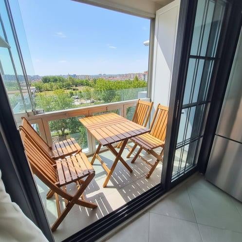 Avşa Ahşap Masa Sandalye Takımları -4 Kişilik Katlanır Bahçe Balkon Set