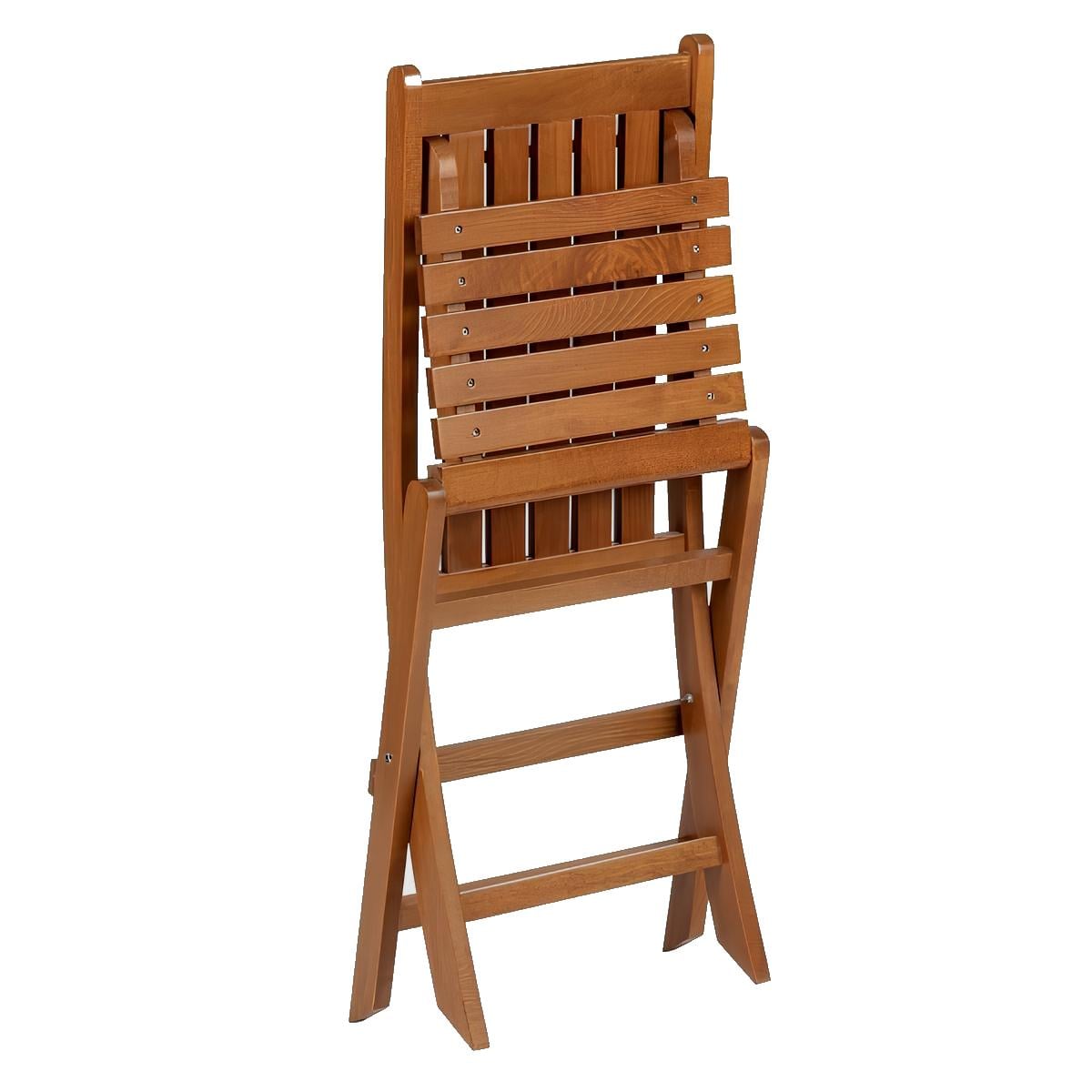 Avşa Katlanır Ahşap Bahçe Balkon Sandalyesi -Kolçaksız