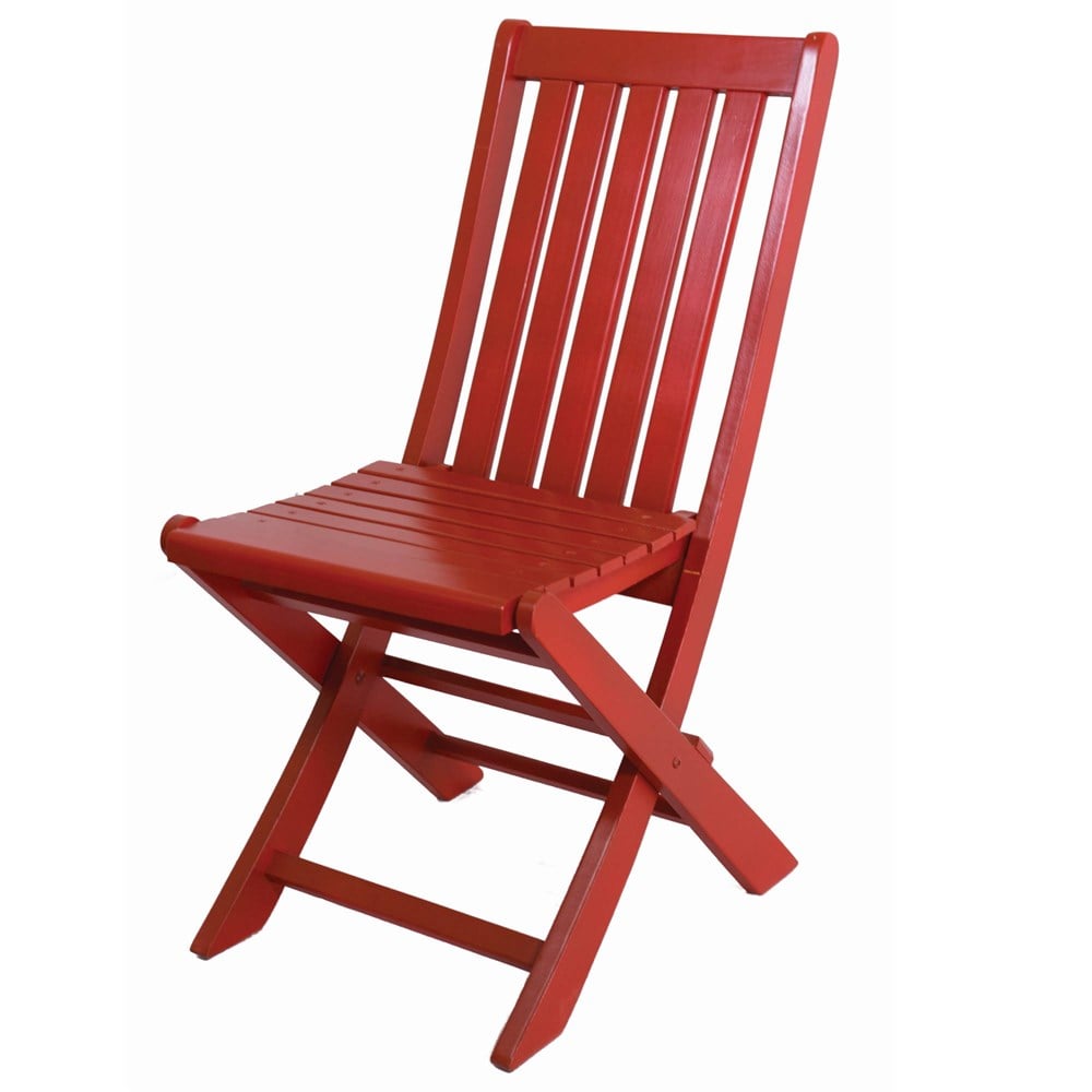 Avşa Katlanır Ahşap Bahçe Balkon Sandalyesi -Kolçaksız