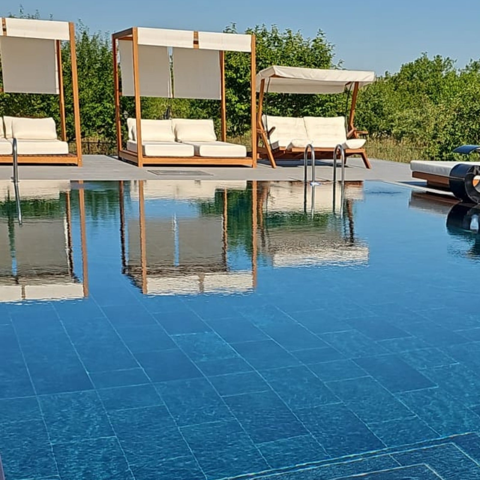 Efes Ahşap Bahçe Yatağı Lüx Daybed Set