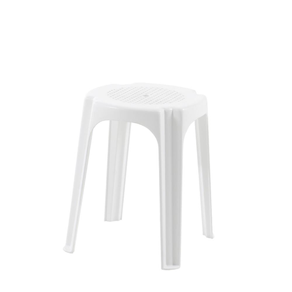 Papatya İnci Plastik Tabure - Bahçe Balkon Taburesi