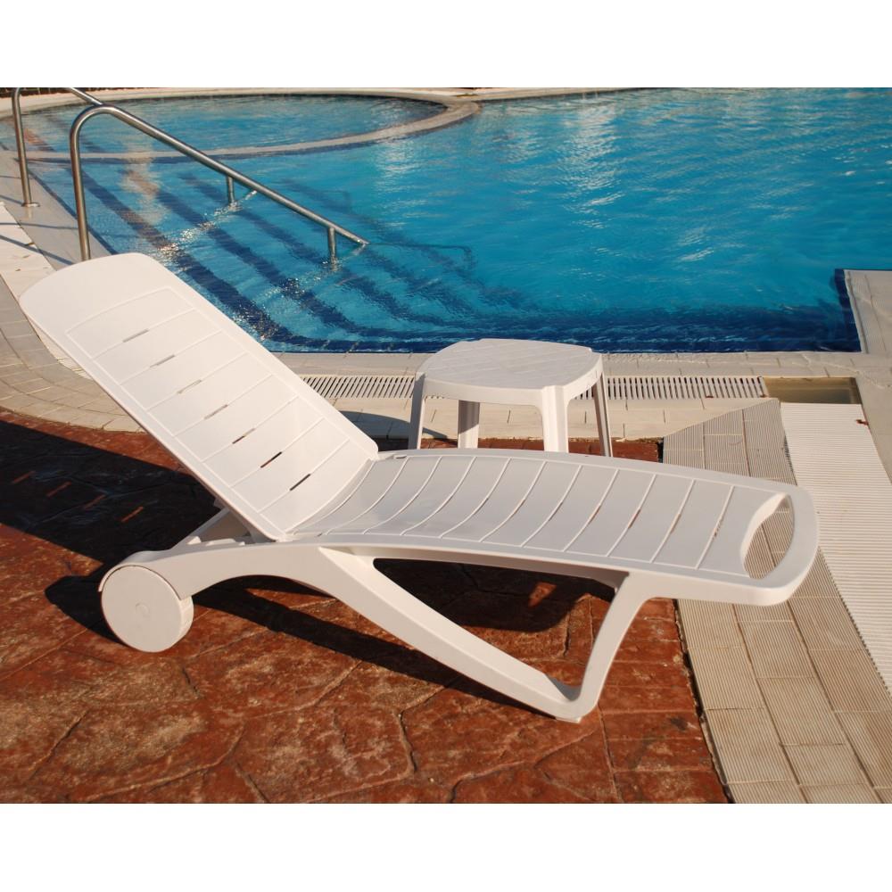Papatya Elegance Plastik Şezlong -4 Kademe Sırt Dayama