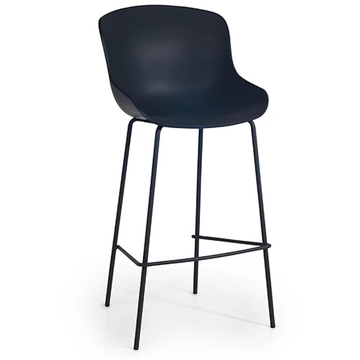 Papatya Globe-S Bar Tabure | Metal Ayak - Plastik Oturum | Bar Tipi Sandalye