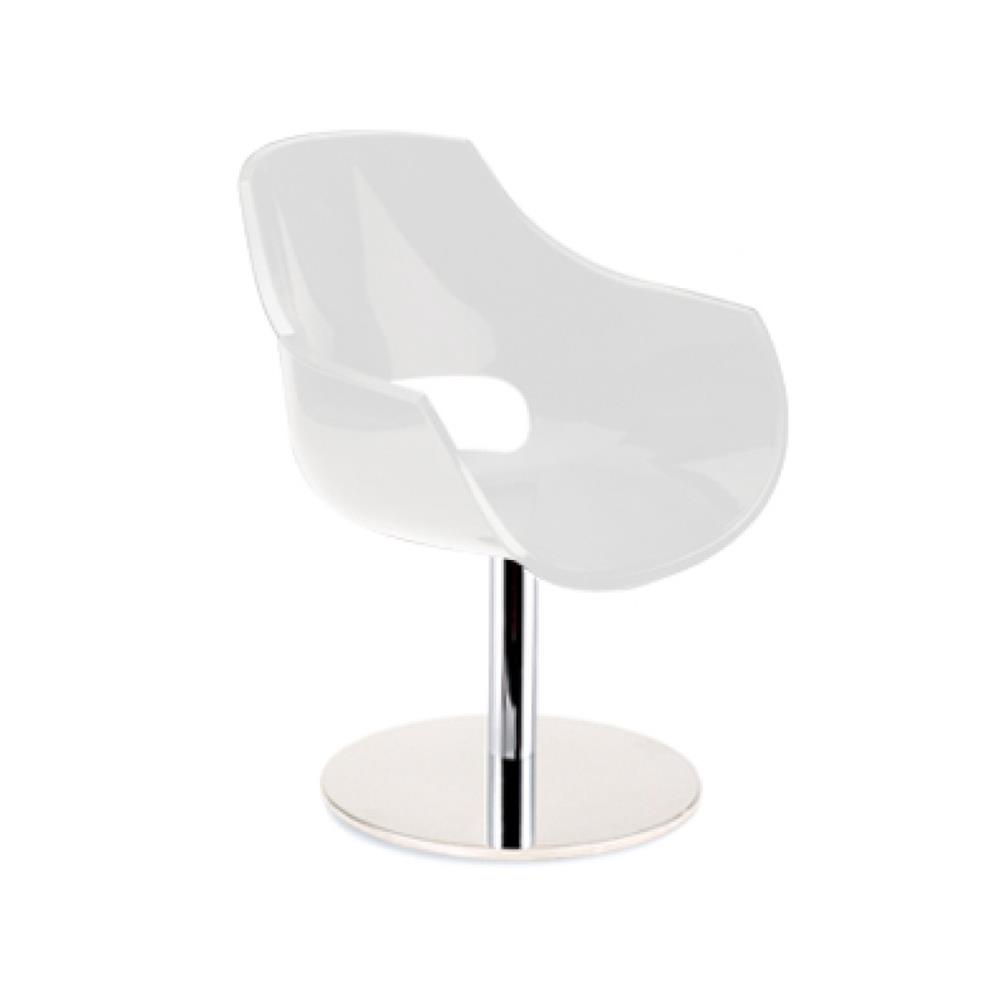 Papatya Opal M Koltuk | Yuvarlak Metal Döner Ayak - Plastik Font