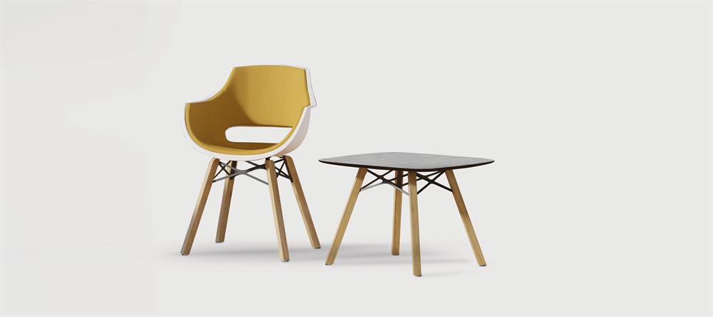 Papatya Opal Swivel Koltuk | Metal Ayak - Plastik Font | Ev Ofis Koltuğu