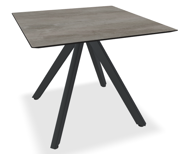 Papatya Tower Sehpa - Compact Tabla & Metal Ayak