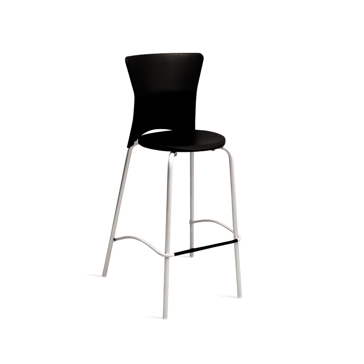 Papatya Vega Bar Tipi Yüksek Sandalye H: 76 cm | Metal Ayaklı | Ev, Ofis Koltuğu