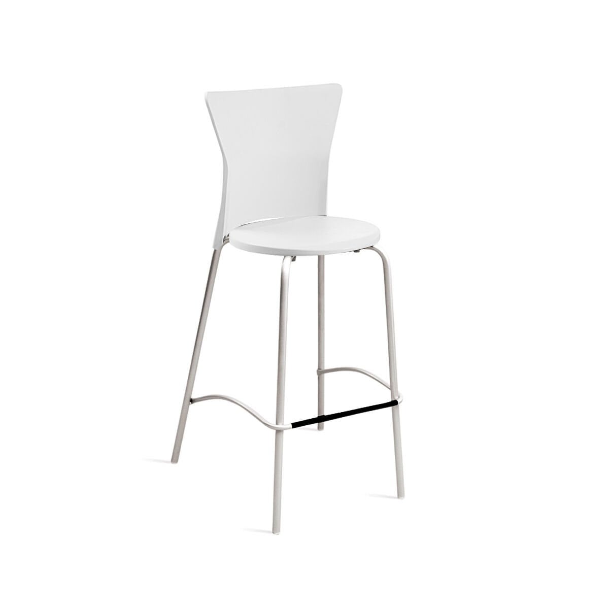 Papatya Vega Bar Tipi Yüksek Sandalye H: 76 cm | Metal Ayaklı | Ev, Ofis Koltuğu