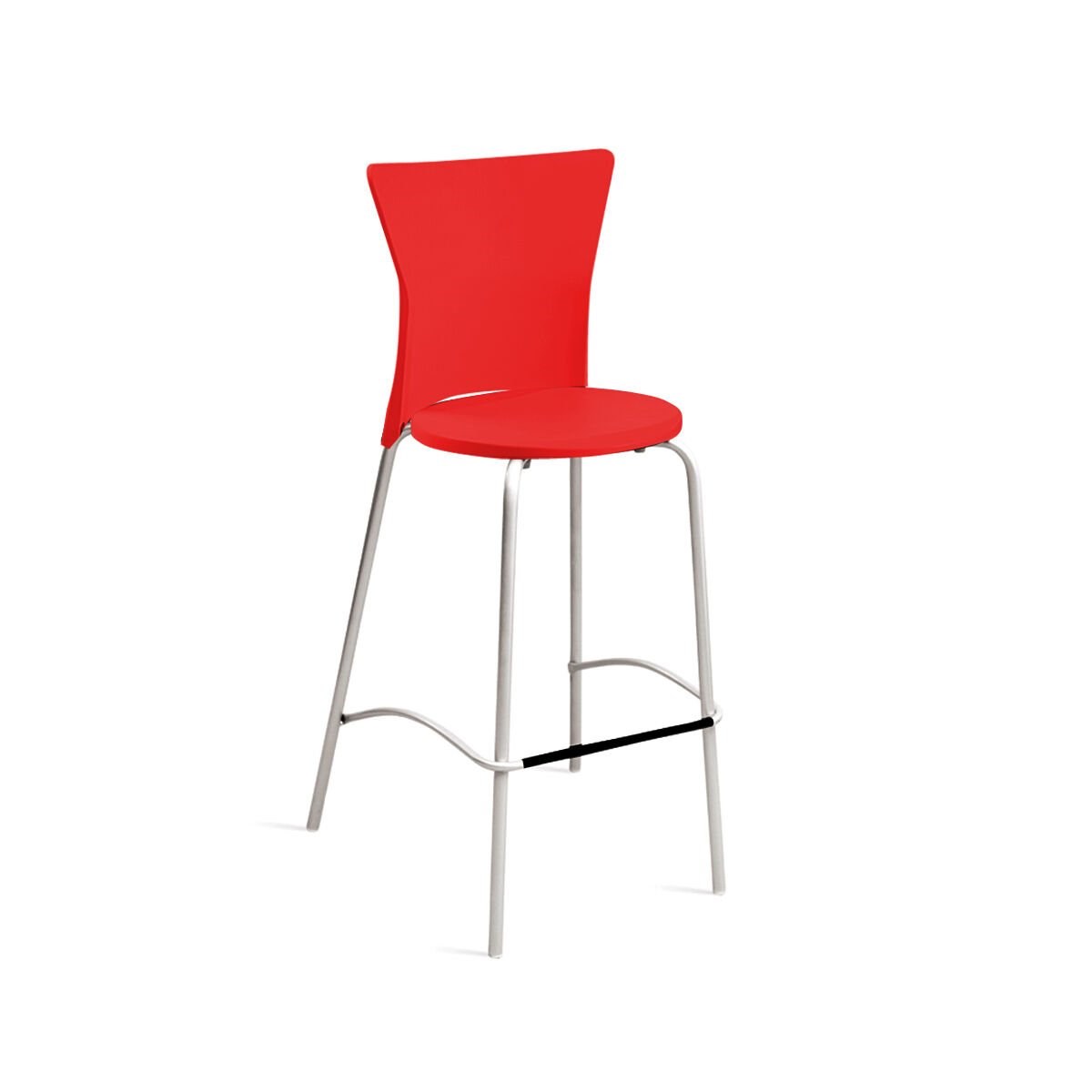 Papatya Vega Bar Tipi Yüksek Sandalye H: 76 cm | Metal Ayaklı | Ev, Ofis Koltuğu