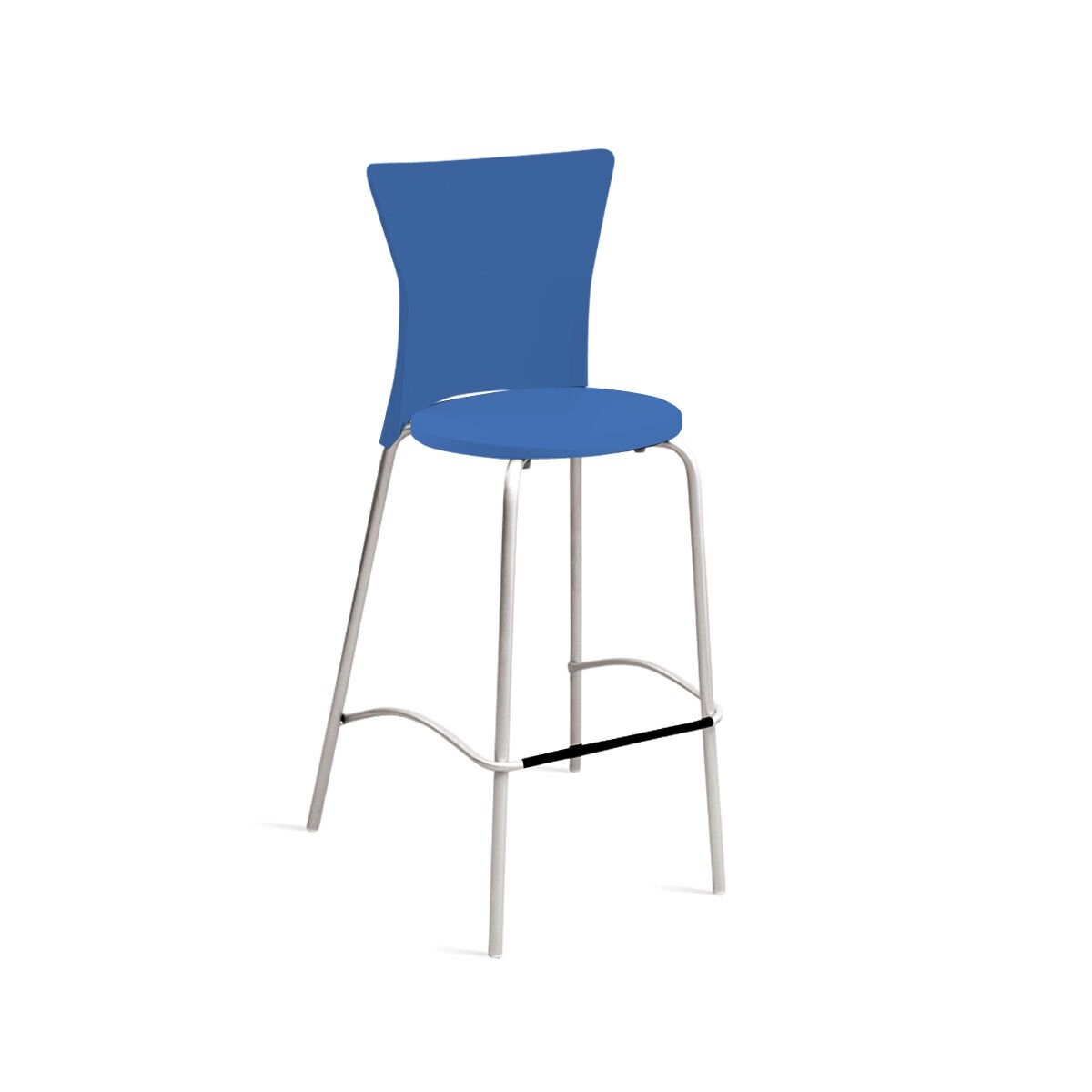 Papatya Vega Bar Tipi Yüksek Sandalye H: 76 cm | Metal Ayaklı | Ev, Ofis Koltuğu