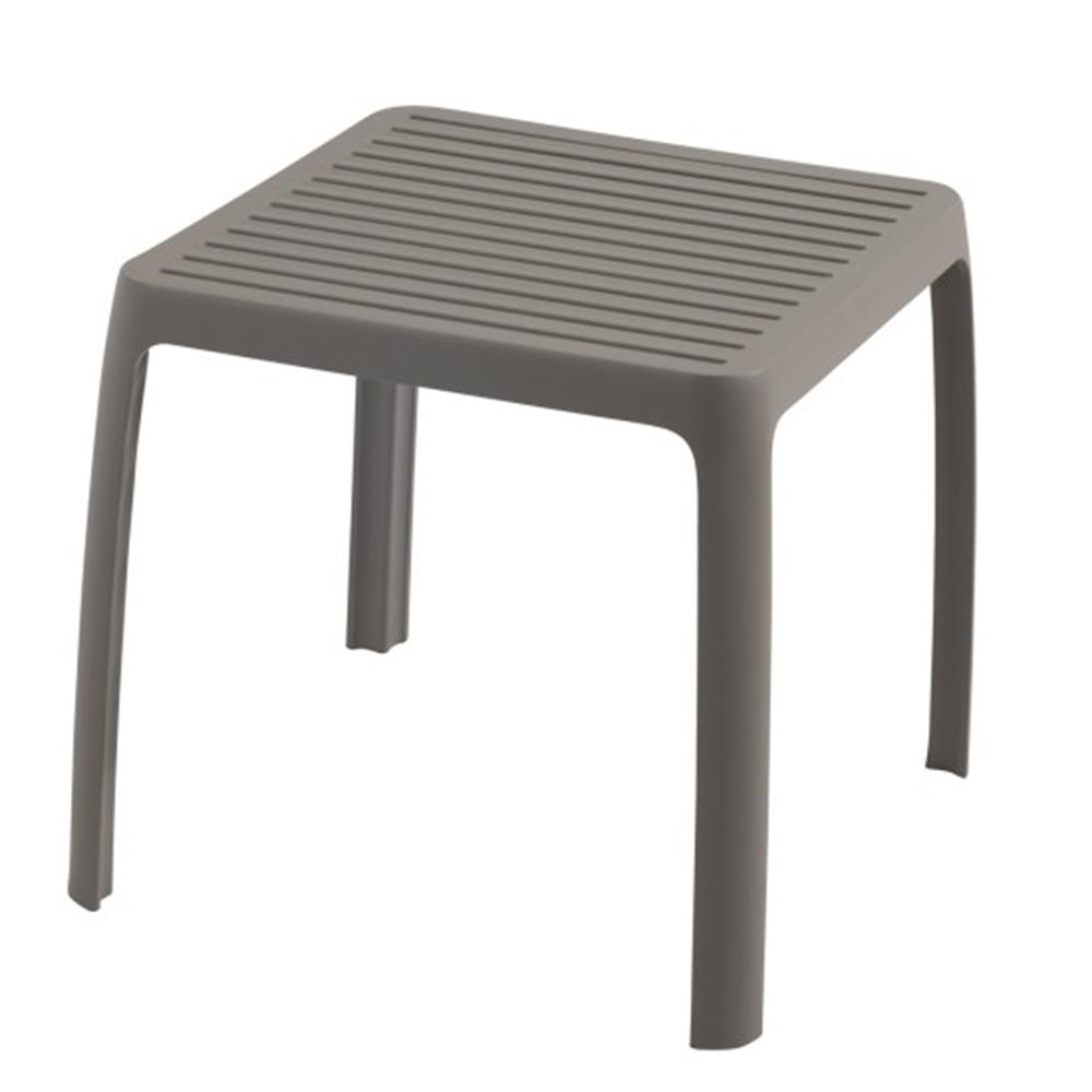 Papatya Wave Side Plastik Sehpa -Bahçe, Balkon, Şezlong Sehpası