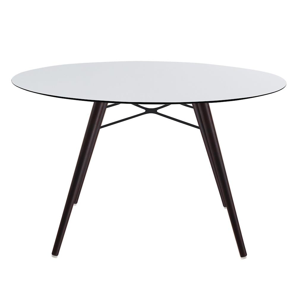 Papatya Wox 120 cm Yuvarlak Masa - Compact Tabla & Ahşap Ayak