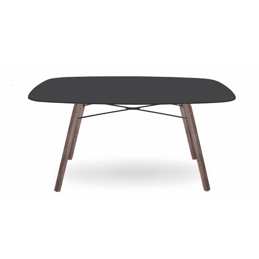 Papatya Wox Masa 159x119 cm - Compact Tabla & Ahşap Ayak