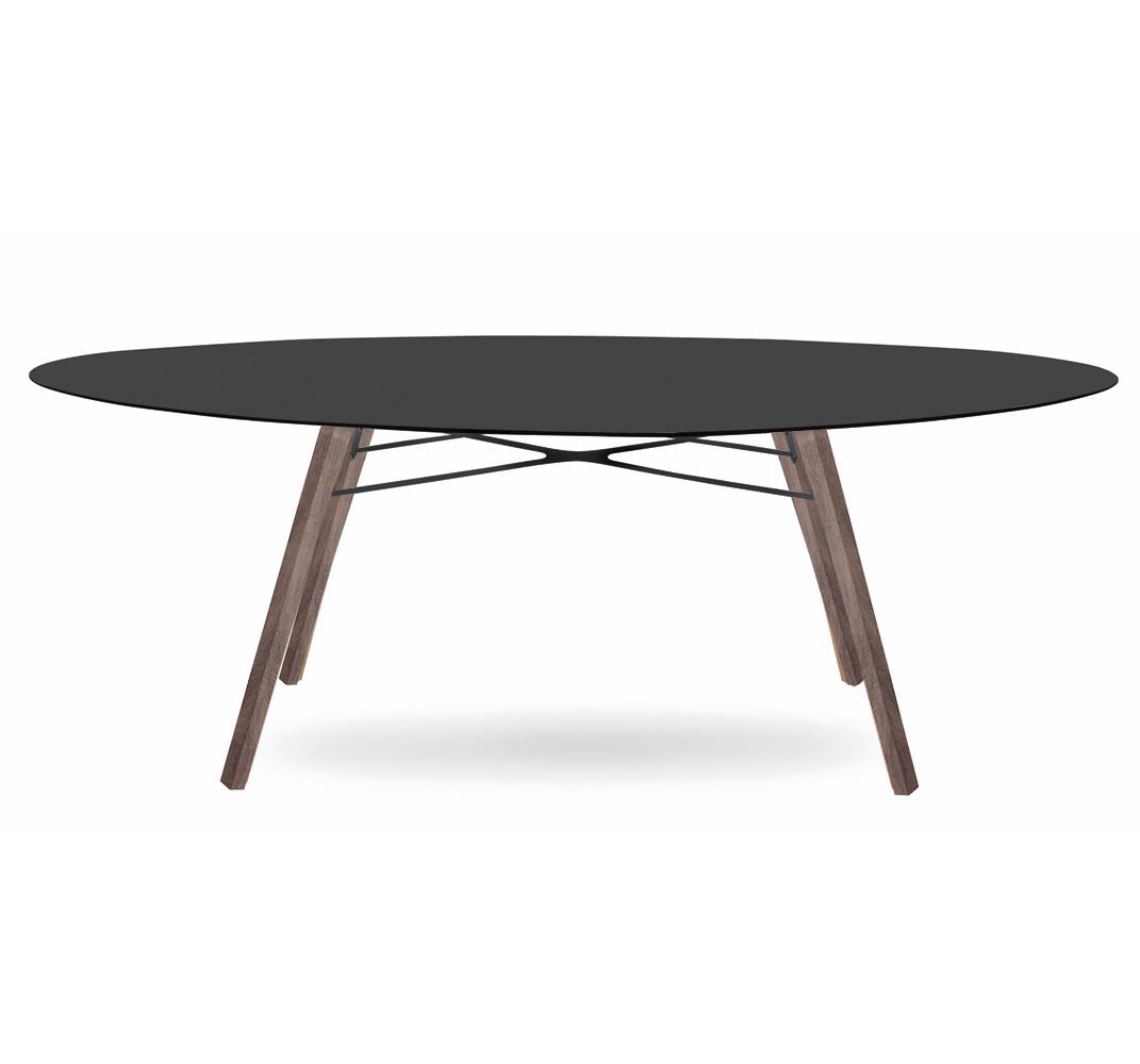 Papatya Wox Masa 200x120cm - Compact Tabla & Ahşap Ayak