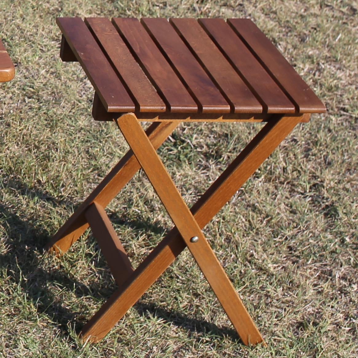 Paris Çay Set -2 Kişilik Katlanır Ahşap Tabure Takım, Ebat Seçimli