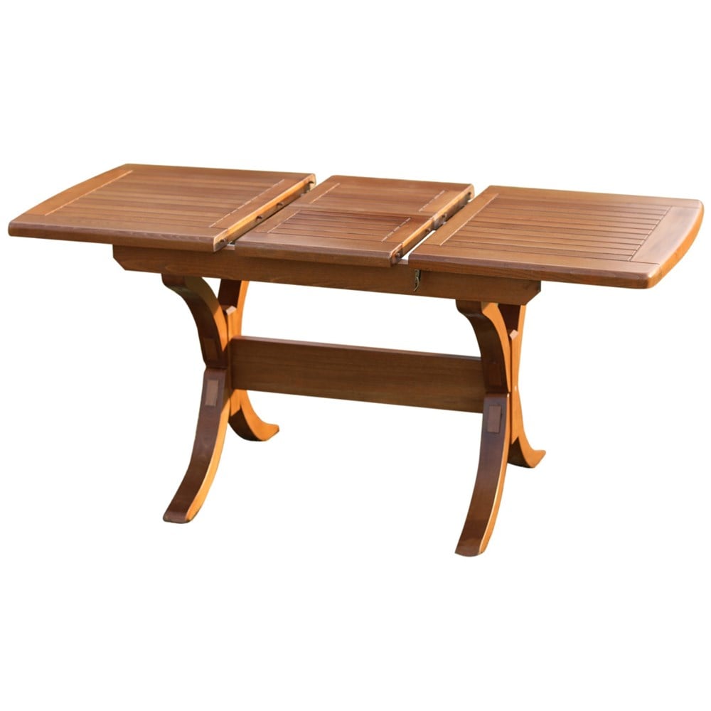 Side Uzayan Ahşap Bahçe Balkon Masaları -Dikdörtgen Ölçüler