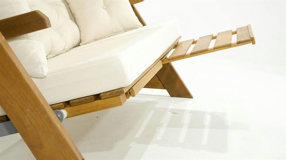 Sunova Ahşap Salıncak Dış Mekan Bahçe Balkon Ve Teras Salıncağı - İroko