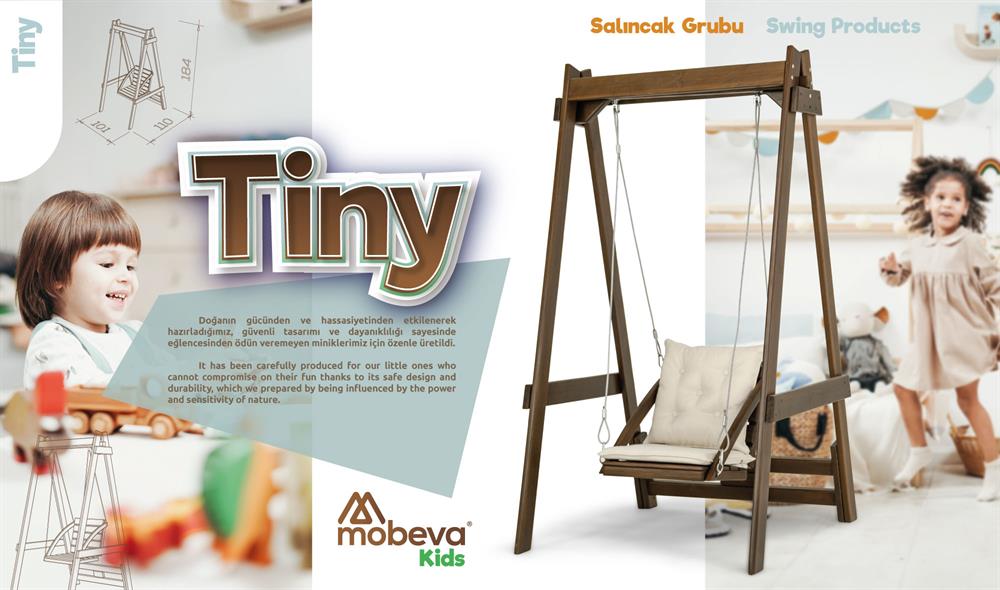 Vendy Çocuk Salıncak Dış Mekan Bahçe, Teras Salıncağı - Ladin Ahşap