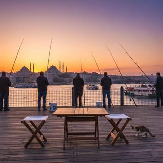 Ada Çay Set -2 Kişilik Ahşap Katlanır Tabure Takım, Ebat Seçimli