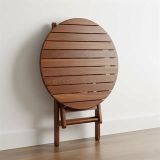 Albatros Ahşap Masa Sandalye Takımları -2 Kişilik Katlanır Bahçe Balkon Yuvarlak Set 