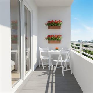 Albatros S Ahşap Masa Sandalye Takımları -Beyaz Renk 2 Kişilik Bahçe Balkon Set