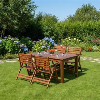 Antalya Ahşap Masa Sandalye Takımları - 4 ve 6 Kişilik Bahçe Balkon Set