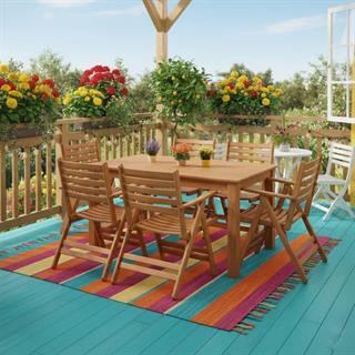 Antalya Ahşap Masa Sandalye Takımları - 4 ve 6 Kişilik Bahçe Balkon Set