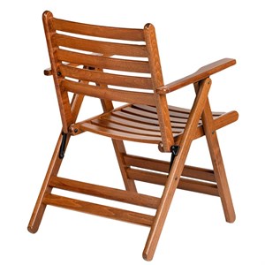 Antalya Kolçaklı Katlanır Sandalye - Ahşap Bahçe Balkon Sandalyesi  (London Chair)
