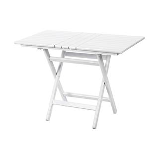Avşa Ahşap Masa Sandalye Takımları Beyaz - 4 Kişilik Katlanır Bahçe Balkon Set