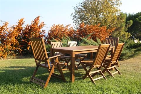Avşa LX3 Ahşap Masa Sandalye Takımları - 6, 8 ve 10 Kişilik Bahçe Balkon Set