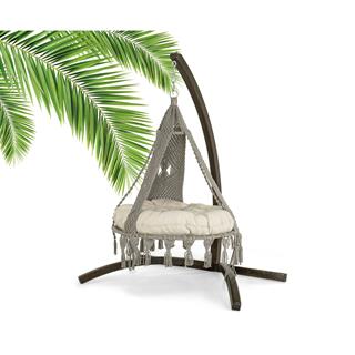 Bade Klasik Ahşap Salıncak Tek Kişilik - Bahçe, Balkon ve Teraslarda