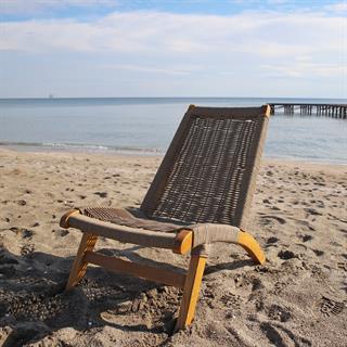 Beylerbeyi Ahşap Şezlong Sandalye - Masif Kestane Havuz başı, Plaj Sandalyesi