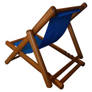 Tibet Deckchair Ahşap Şezlong - 3 Kademeli Sırt Dayama, Terletmez Kumaş