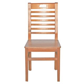 Bodrum Ahşap Bahçe Balkon Sandalyesi -Kolçaksız