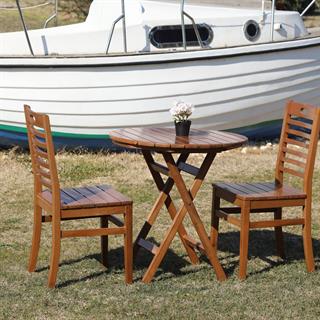 Bodrum Ahşap Bahçe Balkon Sandalyesi -Kolçaksız