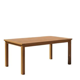 Bodrum Ahşap Masa - Dikdörtgen Ebatlar, Beyaz Renk, Sabit Ayaklı Bahçe Balkon Masası