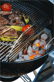 Bürme Partner 55.00 Black Masalı Profesyonel Kömürlü Barbekü - Yuvarlak Tasarım