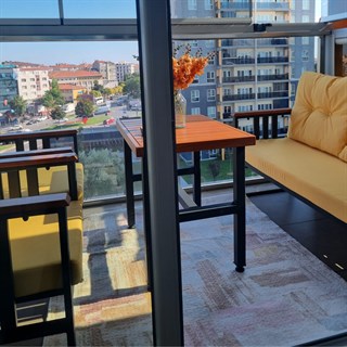 Çamlıca Alüminyum Bahçe Kanepe Takımı | 5 Kişilik Bahçe, Balkon Koltuk Takımı