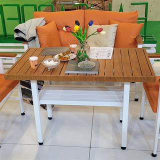 Çamlıca Masalar | Alüminyum Bahçe Balkon Mutfak Masası - Tablalı, Ebat Seçimli
