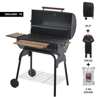 Cheffi Grillord-75 Kömürlü Barbekü Mangal (ÖNLÜK VE KILIF HEDİYELİ)